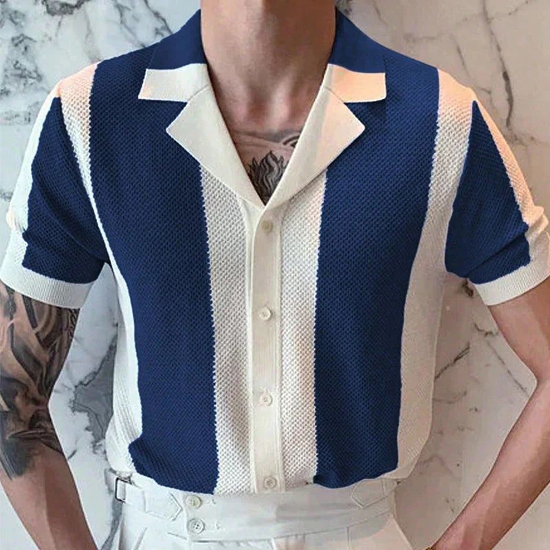 Chemise d'été en tricot, élégante et polyvalente - Hiske
