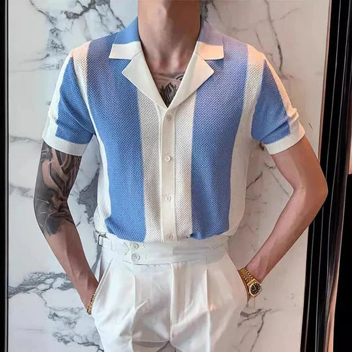 Chemise d'été en tricot, élégante et polyvalente - Hiske