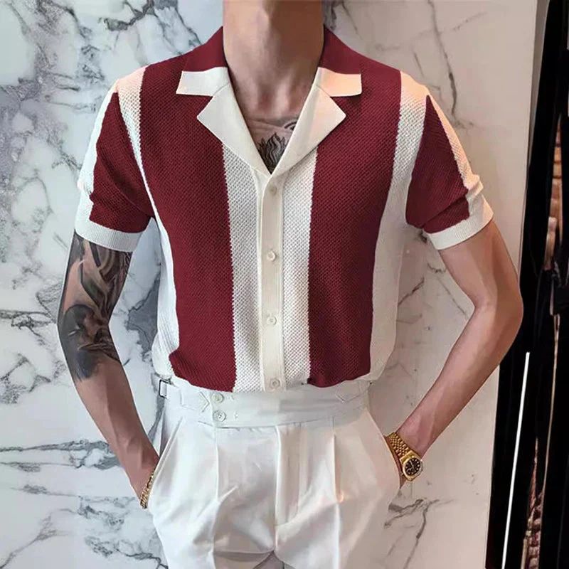 Chemise d'été en tricot, élégante et polyvalente - Hiske