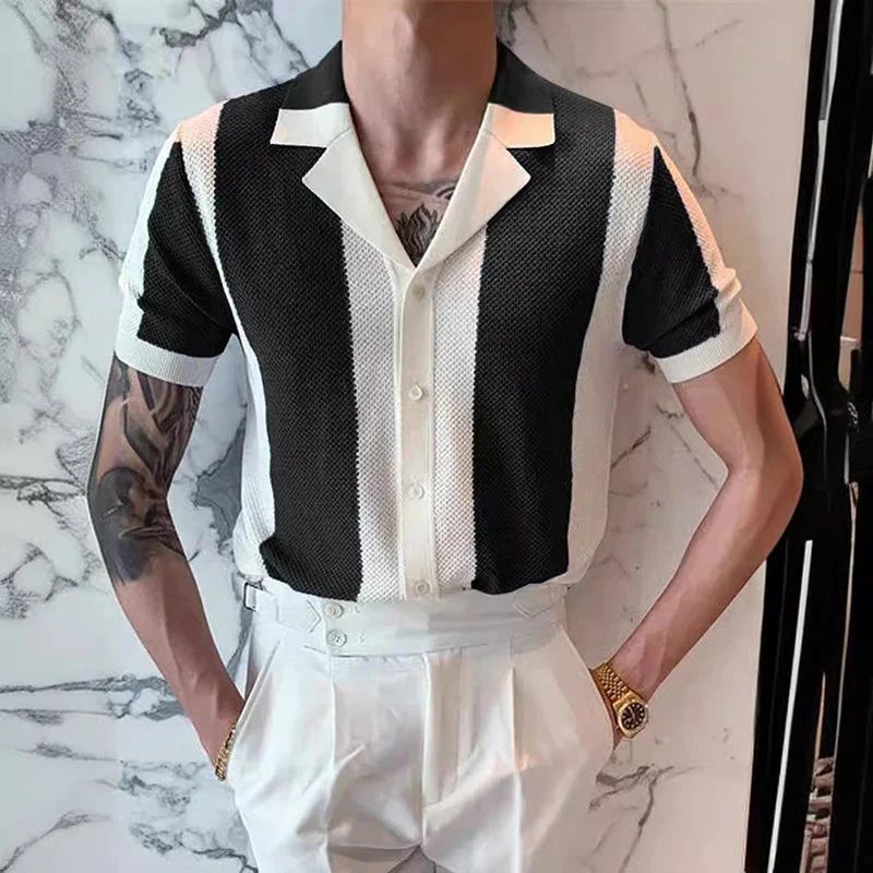 Chemise d'été en tricot, élégante et polyvalente - Hiske