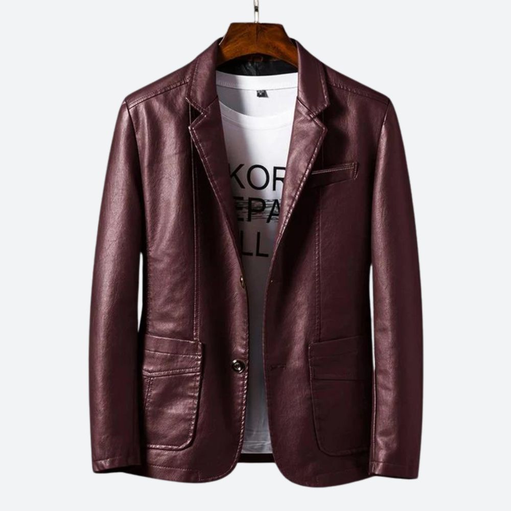 Blazer en cuir élégant - Samuel