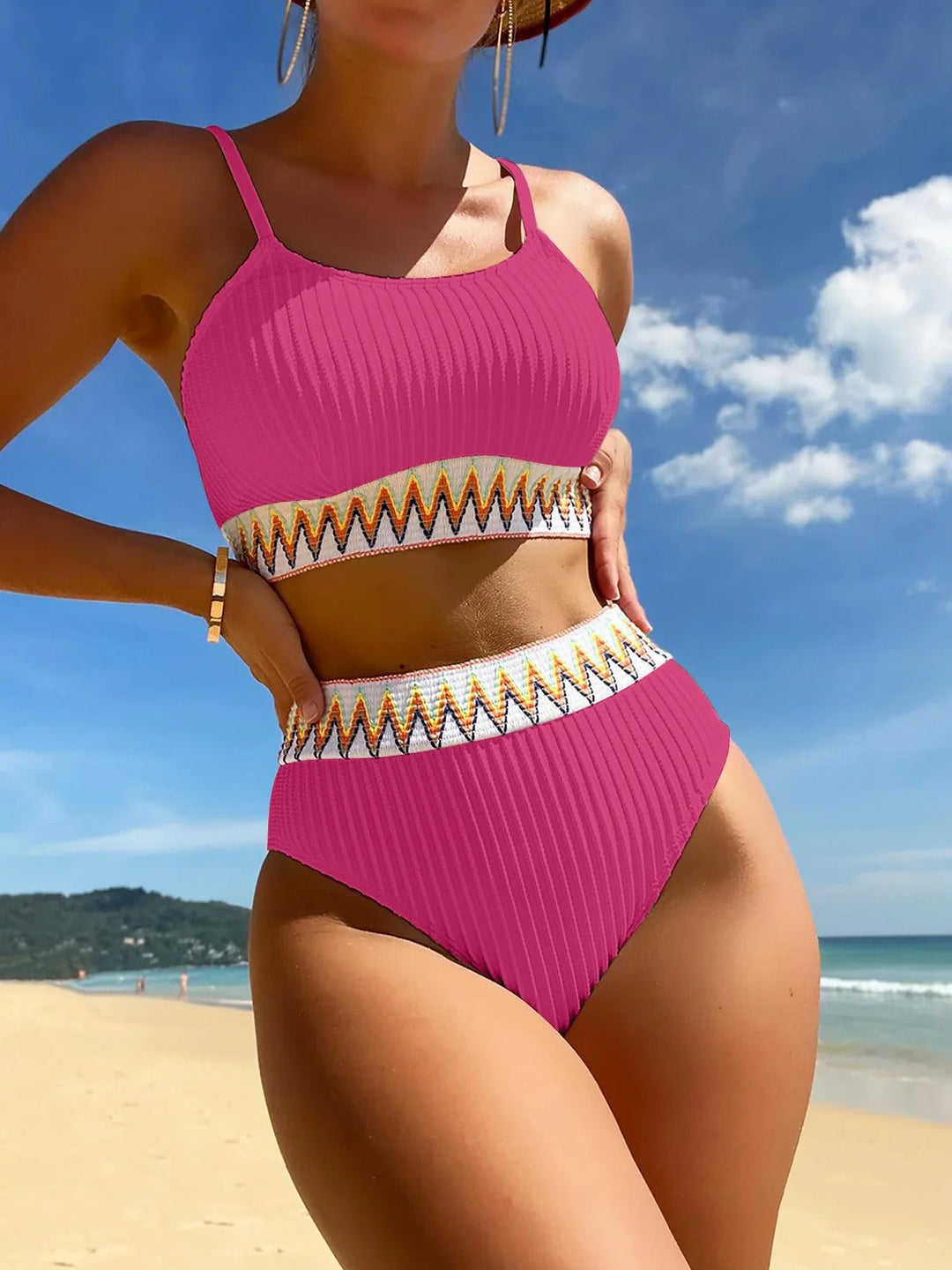 Clara - Ensemble de bikinis élégants à taille haute